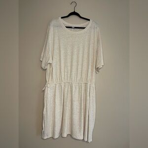 Old Navy Cream Casual Midi Sundress Size 3XL